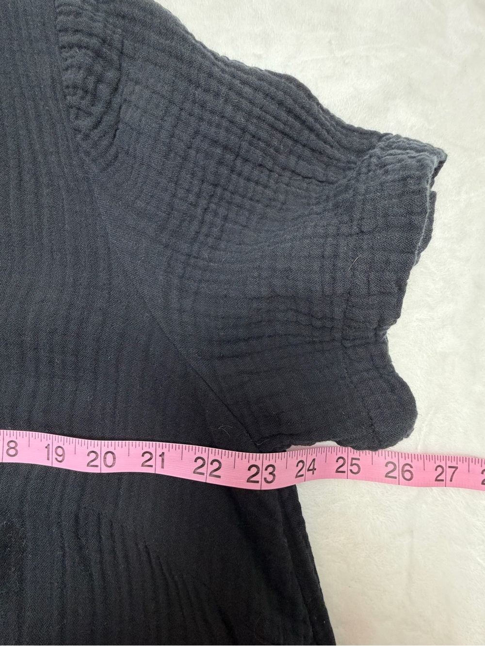 J.Jill 100% Cotton Gauze Tiered Swing Dress XLT Lagenlook Minimalist Oversized - Picture 6 of 9
